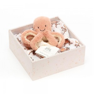 Juguetes Del Bebé Jellycat Odell Octopus Gift Set 18cm x 18cm x 8cm Naranjas Ecuador | VUZYQ3541