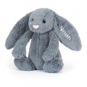 Juguetes Del Bebé Jellycat Personalised Bashful Dusky Bunny Medium 31cm x 12cm x 9cm Azules Ecuador | JKDXV1625