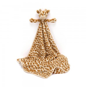 Juguetes Del Bebé Jellycat Personalised Bashful Giraffe Blankie 56cm x 70cm x 9cm Naranjas Ecuador | KBCGD1403