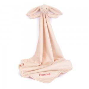 Juguetes Del Bebé Jellycat Personalised Bashful Blush Bunny Blankie 56cm x 70cm x 9cm Rosas Ecuador | EPHYU9650