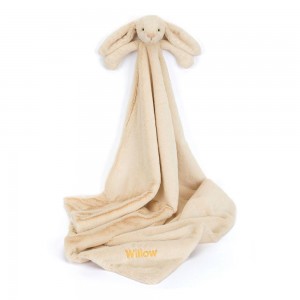 Juguetes Del Bebé Jellycat Personalised Bashful Luxe Bunny Willow Blankie 56cm x 70cm x 9cm Beige Ecuador | HFRYI2357