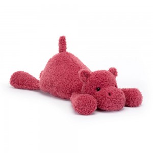 Juguetes Grandes Jellycat Splootie Hippo 16cm x 18cm x 42cm Rosas Ecuador | ZNFSL4309