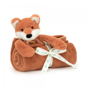 Mantas, Edredones Jellycat Bashful Fox Cub Blankie 27cm x 20cm x 7cm Naranjas Ecuador | TBJWY2810