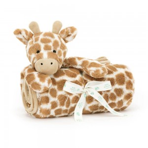 Mantas, Edredones Jellycat Bashful Giraffe Blankie 27cm x 20cm x 7cm Naranjas Ecuador | XRPKQ6287