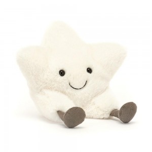 Objetos Jellycat Amuseables Cream Star 24cm x 21cm x 9cm Blancas Ecuador | LWBRY3821