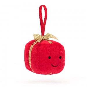 Objetos Jellycat Amuseables Festive Folly Present 13cm x 7cm x 7cm Rojas Ecuador | IRTWA8017