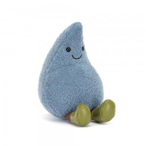 Objetos Jellycat Amuseables Happy Raindrop 13cm x 9cm x 9cm Azules Ecuador | AMKCI0916