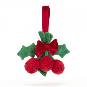 Objetos Jellycat Amuseables Holly 15cm x 19cm x 4cm Rojas Ecuador | GBKLV8279