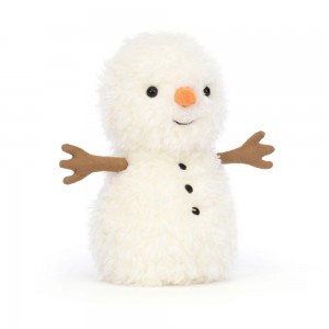 Objetos Jellycat Amuseables Little Snowman 18cm x 10cm x 10cm Blancas Ecuador | RTCJG7945