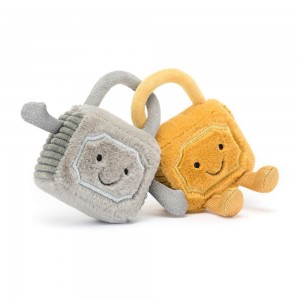 Objetos Jellycat Amuseables Love Locks 14cm x 18cm x 5cm Amarillo Ecuador | CKVWZ1407