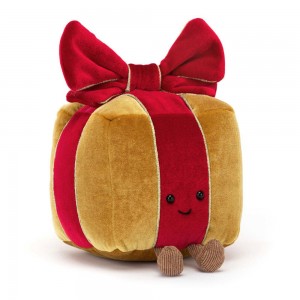Objetos Jellycat Amuseables Present 13cm x 11cm x 11cm Amarillo Ecuador | YVNXR0913
