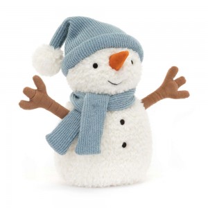 Objetos Jellycat Amuseables Sammie Snowman 22cm x 13cm x 11cm Blancas Ecuador | ZQVSH0281