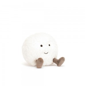 Objetos Jellycat Amuseables Snowball 10cm x 9cm x 8cm Blancas Ecuador | CILAS0936