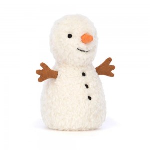 Objetos Jellycat Amuseables Wee Snowman 13cm x 7cm x 7cm Blancas Ecuador | WYQNZ3890