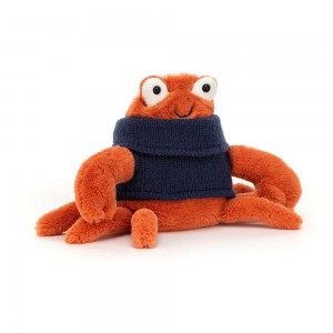 Océano Jellycat Cozy Crew Crab 12cm x 10cm x 7cm Naranjas Ecuador | CUWYQ9734