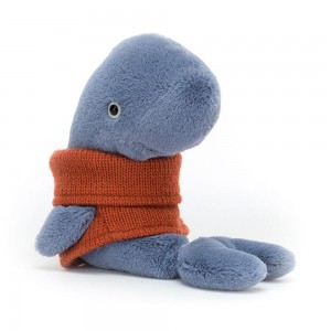 Océano Jellycat Cozy Crew Whale 15cm x 6cm x 10cm Azules Ecuador | OXLJC9365