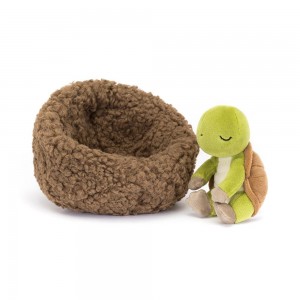Océano Jellycat Hibernating Tortoise 9cm x 13cm x 13cm Verde Ecuador | RKMNB4830