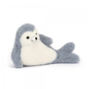 Océano Jellycat Nauticool Roly Poly Seal 11cm x 14cm x 5cm Gris Ecuador | UQDKT5273