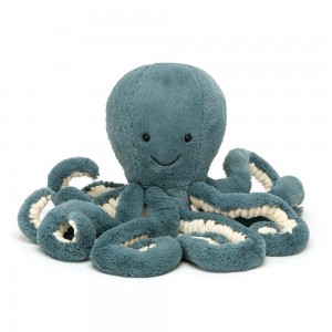 Océano Jellycat Storm Octopus 27cm x 10cm x 10cm Azules Ecuador | IVCFT8273