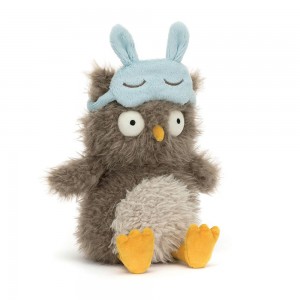 Peluche De Fauna Del Bosque Jellycat Audrey Hootsoftly 24cm x 12cm x 12cm Beige Ecuador | NSJTZ8572