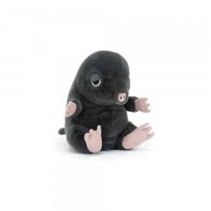 Peluche De Fauna Del Bosque Jellycat Cuddlebud Morgan Mole 16cm x 10cm x 8cm Negras Ecuador | FRWMT4026