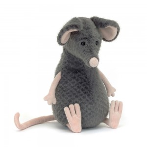 Peluche De Fauna Del Bosque Jellycat Lachlan Sad Rat 27cm x 12cm x 12cm Gris Ecuador | VRZYX0983