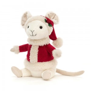 Peluche De Fauna Del Bosque Jellycat Merry Mouse 18cm x 9cm x 9cm Blancas Ecuador | UBPXL9068