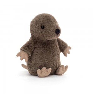 Peluche De Fauna Del Bosque Jellycat Nippit Mole 14cm x 7cm x 6cm Marrones Ecuador | OXGCD0367