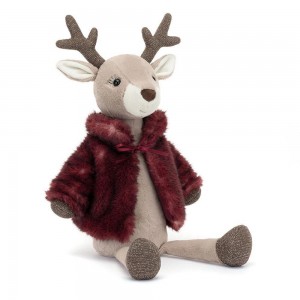 Peluche De Fauna Del Bosque Jellycat Vivien Reindeer 46cm x 11cm x 11cm Beige Ecuador | ONEMQ2156