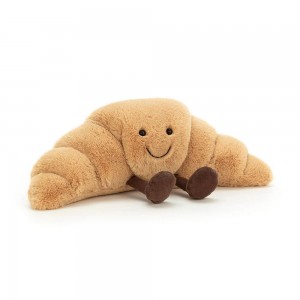 Peluche De Oso Jellycat Amuseables Croissant 14cm x 32cm x 10cm Beige Ecuador | HCBFR0843