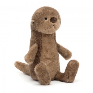 Peluche De Oso Jellycat Brooke Otter 33cm x 10cm x 20cm Marrones Ecuador | GZHXK5378
