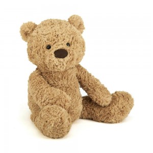 Peluche De Oso Jellycat Bumbly Bear 42cm x 14cm x 11cm Marrones Ecuador | WYLOU8526