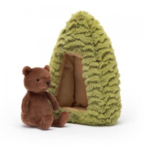Peluche De Oso Jellycat Forest Fauna Bear 19cm x 14cm x 9cm Marrones Ecuador | DWHIM0832