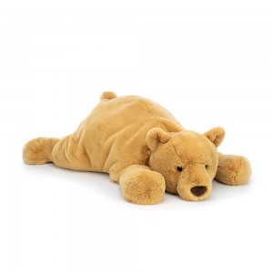 Peluche De Oso Jellycat Harvey Bear 29cm x 30cm x 64cm Amarillo Ecuador | GWAUT2315