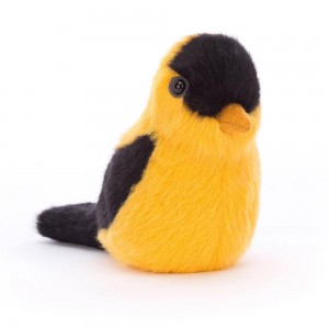 Peluches Para Pájaros Jellycat Birdling Goldfinch 10cm x 7cm x 9cm Amarillo Ecuador | DIWCR9182