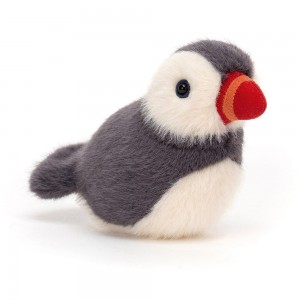 Peluches Para Pájaros Jellycat Birdling Puffin 10cm x 7cm x 9cm Negras Ecuador | FKBOG5167