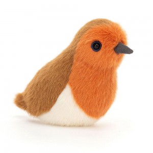 Peluches Para Pájaros Jellycat Birdling Robin 10cm x 7cm x 9cm Marrones Ecuador | CUKDJ6014