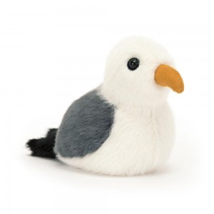 Peluches Para Pájaros Jellycat Birdling Seagull 10cm x 7cm x 9cm Blancas Ecuador | VPLFJ9816