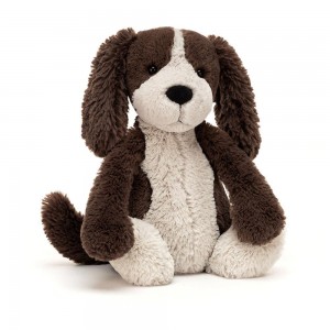 Perros Jellycat Bashful Fudge Puppy 12.2in x 4.7in x 3.5in Marrones Ecuador | LZRFQ2369