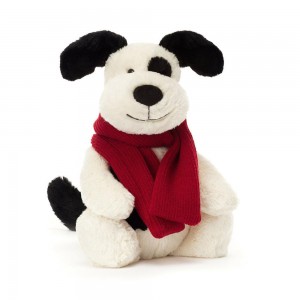 Perros Jellycat Bashful Winter Puppy 12.2in x 4.7in x 3.5in Blancas Ecuador | GQCAN5216