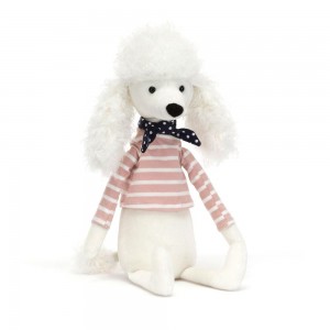 Perros Jellycat Beatnik Buddy Poodle 11.8in x 2.8in x 2in Blancas Ecuador | VAZEO2083