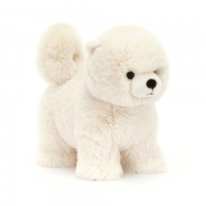 Perros Jellycat Daphne Pomeranian 9.4in x 5.1in x 7.9in Blancas Ecuador | VSBMW8103
