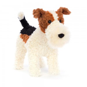 Perros Jellycat Hector Fox Terrier 9.4in x 5.1in x 11.8in Blancas Ecuador | JFKCZ1397