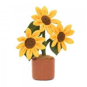 Plants Jellycat Amuseables Sunflower 35cm x 11cm x 11cm Amarillo Ecuador | HEBRY9730