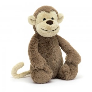 Selva Y Safari Jellycat Bashful Monkey 31cm x 12cm x 9cm Marrones Ecuador | QHCTU1324