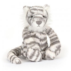 Selva Y Safari Jellycat Bashful Snow Tiger 31cm x 12cm x 9cm Blancas Ecuador | NOHLU9728