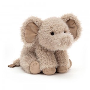 Selva Y Safari Jellycat Curvie Elephant 25cm x 16cm x 10cm Gris Ecuador | AJHXZ7602