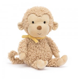 Selva Y Safari Jellycat Fuzzkin Monkey 25cm x 9cm x 5cm Marrones Ecuador | XOGWN5801