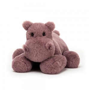 Selva Y Safari Jellycat Huggady Hippo 14cm x 20cm x 23cm Rosas Ecuador | EKLYW0517