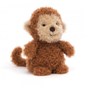 Selva Y Safari Jellycat Little Monkey 18cm x 10cm x 8cm Marrones Ecuador | NPCLU7301